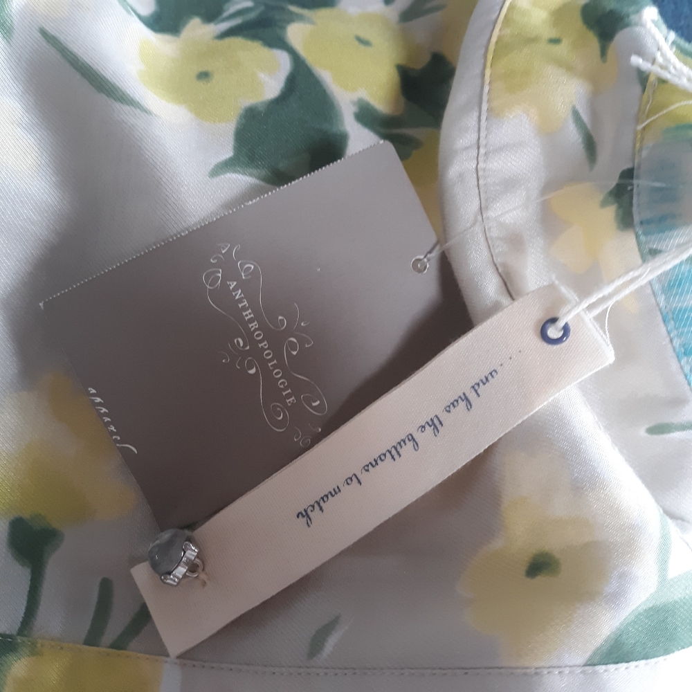 New Tags Anthropologie Maeve Buttercup Spring Dress 12 - Picture 5 of 5